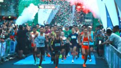 Para peserta start dalam ajang East Java Running Fest, Minggu (22/6/2025). (Foto: Humas Polres)