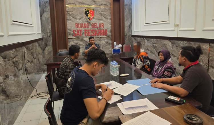 Polres Situbondo melakukan restorative justice kasus pencurian kabel listrik. (Foto: Humas Polres Situbondo)