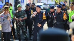 Apel kesiapan pengamanan pengesahan warga baru PSHT, Selasa malam (8/7/2025). (Foto: Humas Polres)