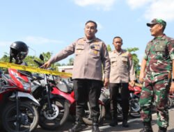 Polres Tuban Kembalikan 224 Motor Pesilat yang Terkena Razia, 73 Unit Masih Misterius