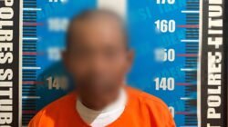 M, pelaku perburuan liar di Taman Nasional Baluran diamankan polisi. (Foto: Humas Polres Situbondo)