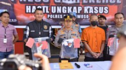 Konferensi pers di Mapolres Bondowoso. (Foto: Dok/Humas Polres)