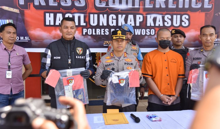 Konferensi pers di Mapolres Bondowoso. (Foto: Dok/Humas Polres)