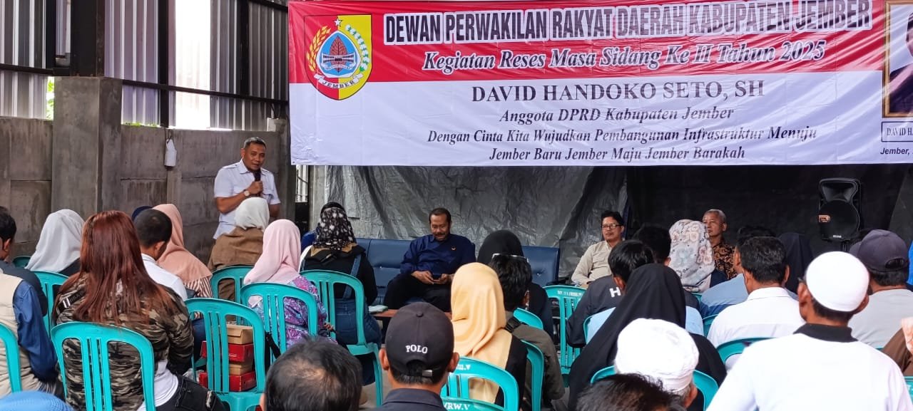 David Handoko Seto memberikan sambutan dalam Reses Sidang ke-II Tahun 2025, Jumat (29/8/2025). (Foto: Zainul Hasan - ZONA INDONESIA)