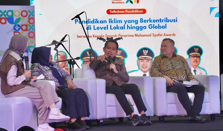 Gus Fawait memaparkan gagasannya dalam acara Temu Pendidik Nusantara XII yang digelar di Jakarta, Minggu (12/10/2025). (Foto: Dok/Diskominfo Jember - ZONA INDONESIA)
