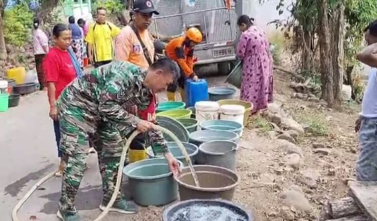 Penyaluran air bersih di Desa Kembangsari, Selasa (14/8/2025). (Foto: Istimewa - ZONA INDONESIA)