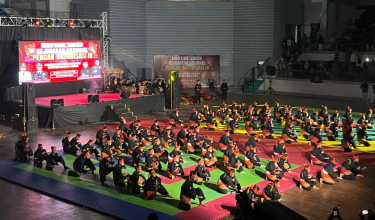 Pembukaan Kejurnas Pencak Organisasi IV Tahun 2025 di GOR PKSPO Jember, Jumat (5/12/2025). (Foto: Dok/Diskominfo Jember - ZONA INDONESIA)