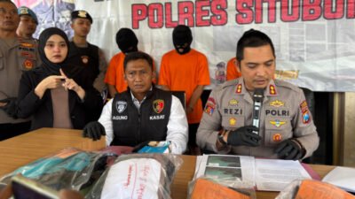 Konferensi pers di Mapolres Situbondo, Jumat (19/12/2025). (Foto: Ozi - ZONA INDONESIA)