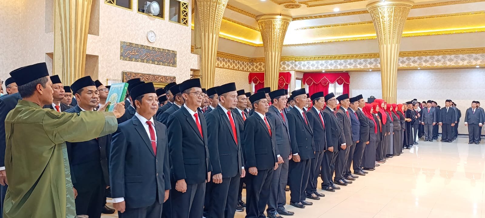 Prosesi pelantikan 190 pejabat Eselon III dan IV, Jumat (23/1/2026). (Foto: Zainul Hasan - ZONA INDONESIA)