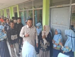 Banjir Rusak Puluhan Sekolah, Bupati Situbondo Tinjau SMPN 1 Banyuglugur dan Minta Dukungan Pusat