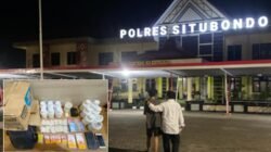 Warga berjalan di halaman Polres Situbondo. (Foto: Dok/Humas Polres Situbondo - ZONA INDONESIA)