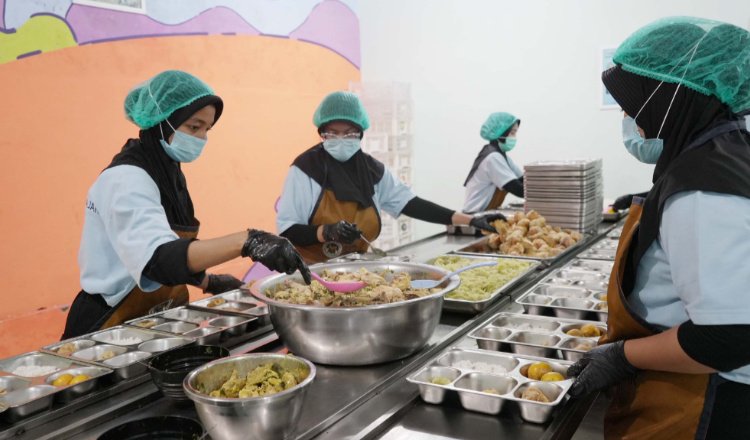 Suasana dapur SPPG. (Foto: Dok/Badan Gizi Nasional - ZONA INDONESIA)