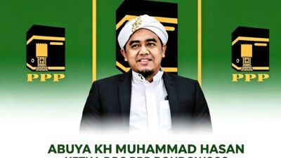 Abuya KH Muhammad Hasan Abd. Mu’iz, Ketua DPC PPP Bondowoso, periode 2026–2031. (Foto: Istimewa - ZONA INDONESIA).