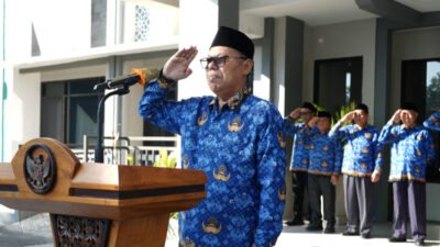 Upacara peringatan hari lahir Pancasila di UIN KHAS Jember, Senin (1/6/2026). (Foto: Dok/Humas UIN KHAS Jember - ZONA INDONESIA)