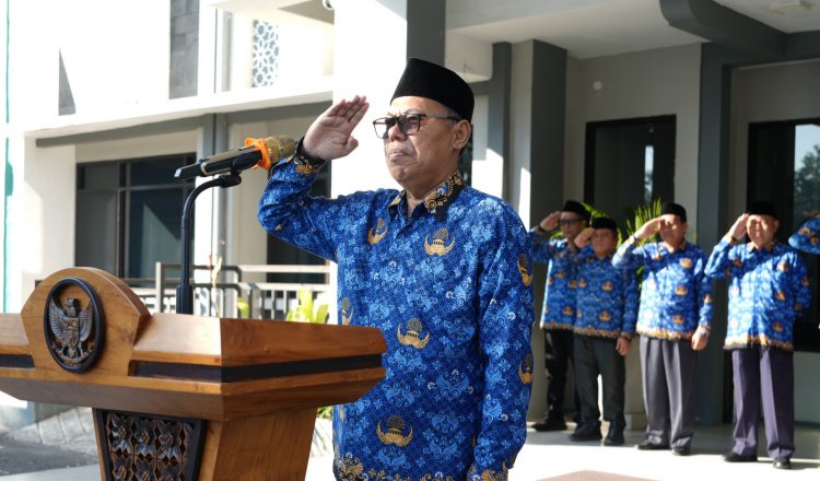 Upacara peringatan hari lahir Pancasila di UIN KHAS Jember, Senin (1/6/2026). (Foto: Dok/Humas UIN KHAS Jember - ZONA INDONESIA)