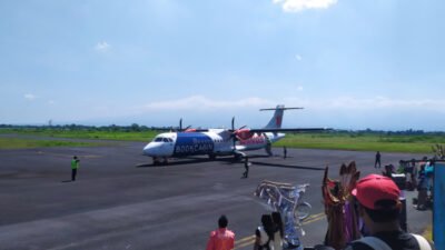 Peresmian rute penerbangan Jember-Surabaya di Bandara Notohadinegoro, Senin (1/6/2026). (Foto: Zainul Hasan - ZONA INDONESIA)