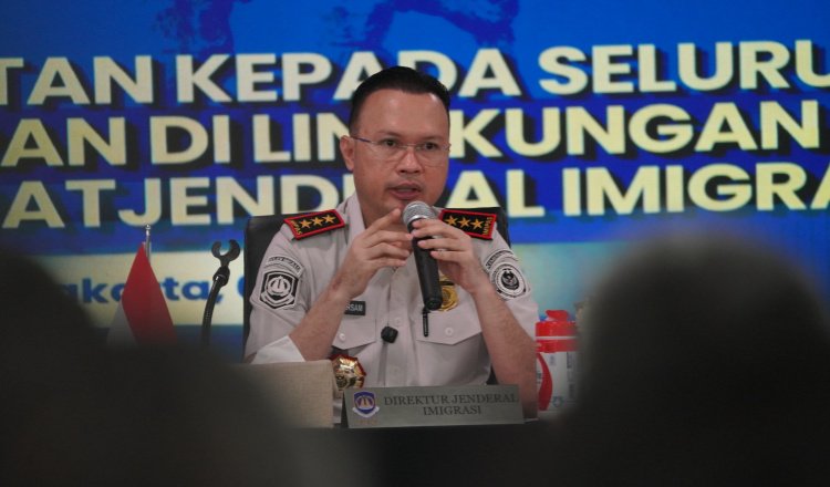 Dirjen Imigrasi mengajak jajaran tinggalkan budaya kerja lama. (Foto: Dok/Humas Kantor Imigrasi Jember - ZONA INDONESIA)
