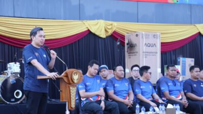Gerakan Nasional Migran Aman di Alun-Alun Jember, Minggu (14/6/2026). (Foto: Dok/Diskominfo Jember - ZONA INDONESIA)