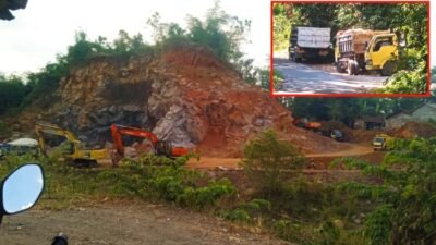 Aktivitas tambang galian C ilegal di wilayah Jember timur. (Foto: Zainul Hasan - ZONA INDONESIA)