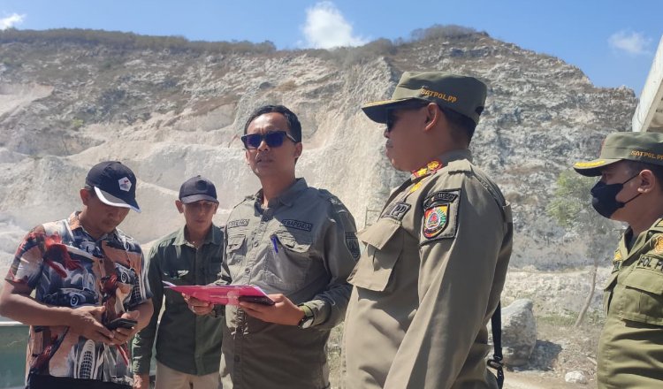 Satgas Infrastruktur dan Tata Ruang Pemkab Jember saat sidak Gunung Sadeng, Kamis (9/7/2026). (Foto: Dok/Istimewa -ZONA INDONESIA)