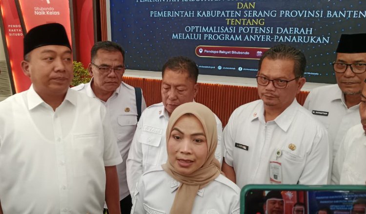 Doorstop udai penandatanganan MoU di Pendopo Rakyat Situbondo, Rabu (29/7/2026). (Foto: Istimewa - ZONA INDONESIA)