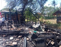 Warung Nasi dan Rokok di Desa Kertosari Situbondo Ludes Terbakar