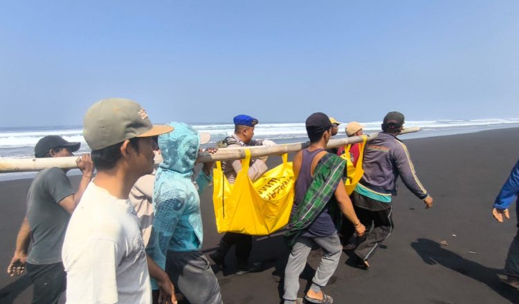 Warga mengevakuasi korban Laka Laut di Pantai Selatan Jember, Rabu (19/8/2026). (Foto: Istimewa - ZONA INDONESIA)
