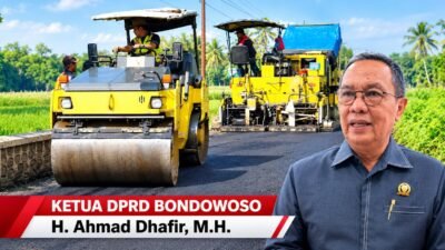 Ketua DPRD Bondowoso, H. Ahmad Dhafir, menegaskan pemerintah desa tidak boleh menarik sumbangan maupun swadaya kepada warga untuk memperbaiki jalan rusak.(Foto: Istimewa - Ubay - ZONA INDONESIA)